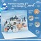 3D Popup Christmas Holiday Greeting Card with Music and Lights, Snowman Let It Snow Scene Design, Handmade - Includes Blank Note Card, Mailing Envelope - Plays Holiday Music